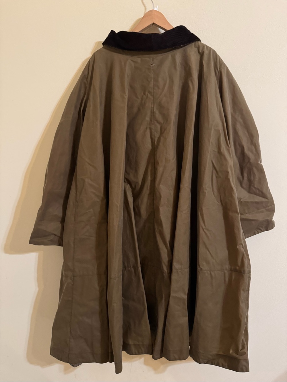 Barbour x Erdem Waxed Cotton Coat Tan Small - Picture 9 of 9